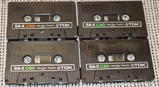 4x TDK SA-X C 60/90  *unbeschriftet* alte Version MC Tape