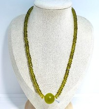 Echte Peridot-Kette facettiert