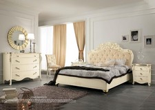 Bett Beige Holzbett