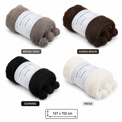 Kuscheldecke sherpa sofadecke - kuscheldecke,