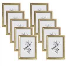 10x Bilderrahmen Fotorahmen 10 Formaten 10x15 bis 30x40cm 7 Farben Holz #1641