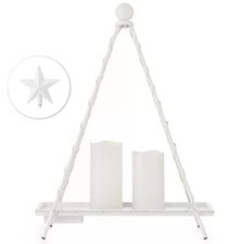 ELAMBIA Kerzenständer beleuchtet inkl. 2 LED-Kerzen 39,5 x 13 x 52cm(H)