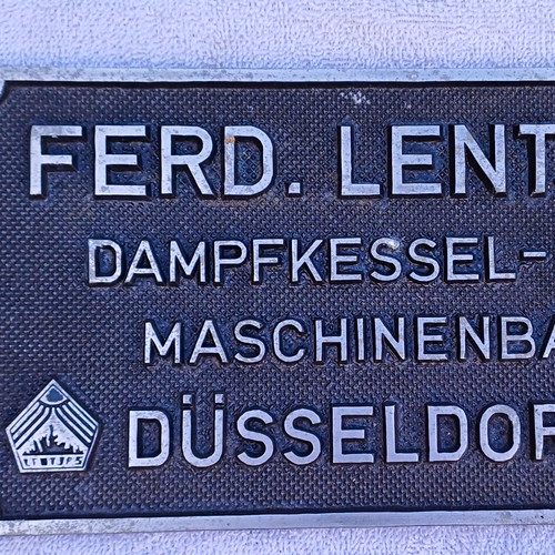 Ferd lentz typenschild - ferd.,