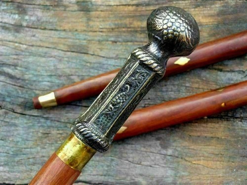 Antik messing vintage gehstock - antik,