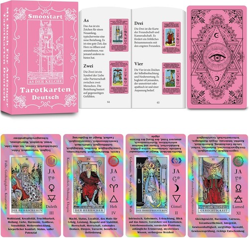 Tarotkarten holografisch pink - holografisch,