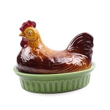 Pastetenform Terrine bemalt