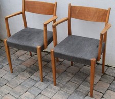 2 Armlehnstühle deutsches Design um 50er 60er mid century Esche