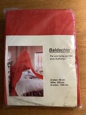 Baldachin Dachhimmel, Rot, Unbenutzt 