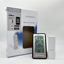 La Crosse Technology WS9130 Wetterstation mit Innen-/Außentemperaturen – Schwarz