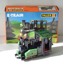 FALLER E-Train/Spur 0 - Dampflok in schwarz/grün mit Licht / Nr. 3822