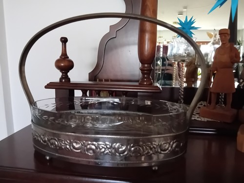 Jardiniere mit geschliffenem - ,