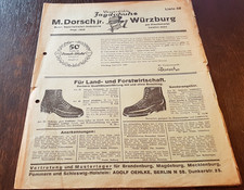 Katalog - Wasserdichte Jagdschuhe - M. DORSCH jr. WÜRTZBURG am FIschmarkt / 1932