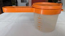 Tupperware Retro Puderzucker-,Mehlsieb,orange,Aufsetzsieb+Behälter 400ml,rar,geb