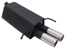 NOVUS Sportauspuff Gruppe N ESD 2x 76mm Design für MERCEDES W209 CLK Coupe