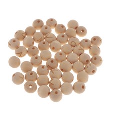 50x 14mm Buchstaben Holzperlen