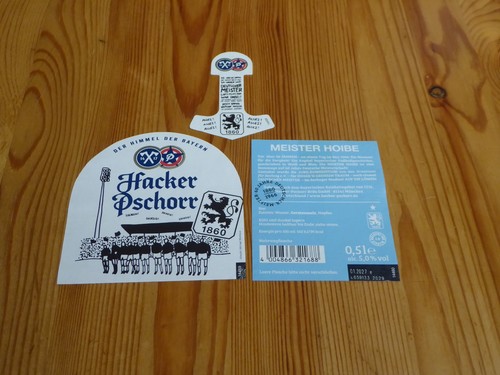 Bieretikett hacker pschorr - bieretikett, hacker-pschorr
