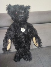 Rarität! Steiff Teddybär 1912 schwarz 40 Replica 1992 #0008 von 7000! EAN 406805