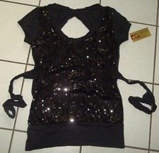 Neu longshirt schwarz s - schwarz, gr.