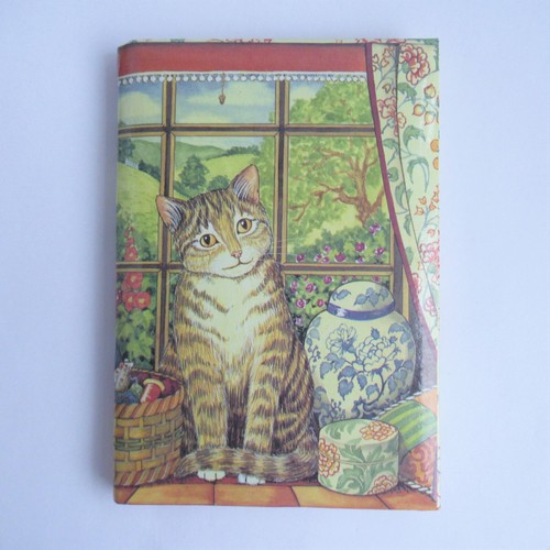 Retro vintage katze adress - katze, &