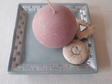 Kugelkerze Kerze Rund Gefrostet 8cm Groß Ohne Deko! Flieder 