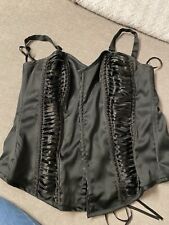 Korsett Damen Corsage Gr. 50 Schwarz Dessous Sexy WIE NEU