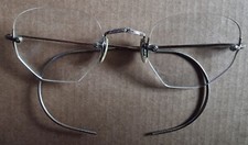 rare "Nickelbrille" Rahmenlos