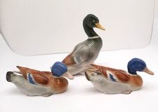 PORZELLAN STOCKENTEN FAMILIE