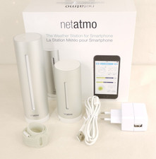 Netatmo Smarte Wetterstation - WLAN, Funk, Innen und Außensensor, Wettervorhe K5
