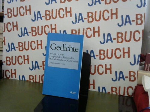 Gedichte unterricht an - gedichte,