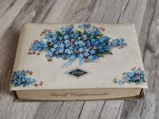 Uralte Pralinenschachtel Trumpf  Motiv Vergissmeinnicht Nr. 645