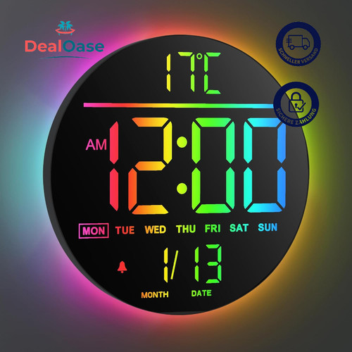 Digitale wanduhr zoll - 10, led