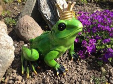 XL Froschkönig groß Frosch Unke 25x29x25 cm, Deko figur Arturio Rossi