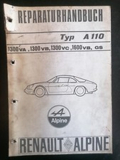 Renault Alpine A110 Werkstatthandbuch Reparaturanleitung Factory WorkshopService