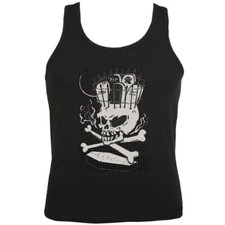 Tank Top SKULL MIT KRONE UND SARG SKULL BIKERSHIRT GOTHIC BIKE CLUB MC
