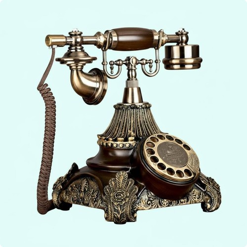 Vintage telefon verziertes - vintage-telefon,,
