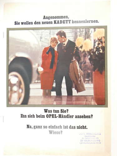 Opel sie wollen den - wollen, neuen