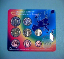 Offizieller Euro KMS Spanien 2002 im Original Blister -3,88 Euro-
