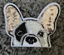 Bügelbild Patches Bild Französische Bulldogge Bügel Flicken
