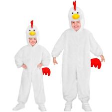KARNEVAL FASCHING KOSTÜM KINDER HUHN HAHN JUMPSUIT GR. 104 CM NEU