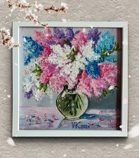 Flieder in Vase 22/22cm Acryl