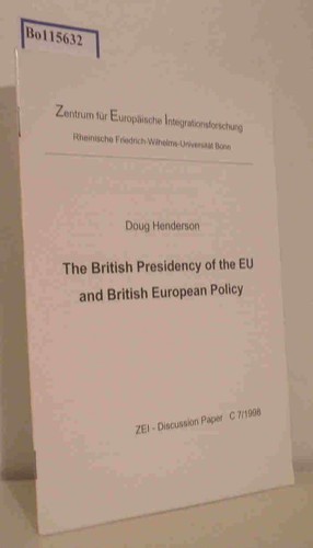 The british presidency - british,