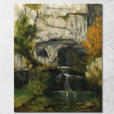 Die Quelle Der Lison Gustave Courbet, cg90 drucken auf leinwand
