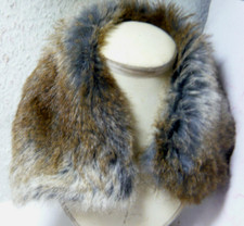 Kunstfell Kragen Biberfell Optik Kunstfellkragen L - 55cm; B - 12cm