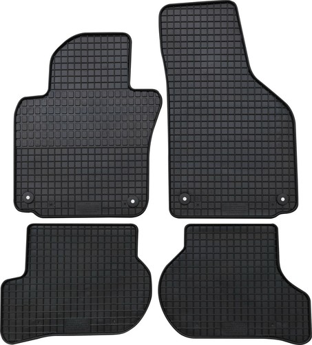 Gummimatte teilig schwarz - 4-teilig,