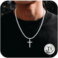 Kreuz Kette Herren Titan