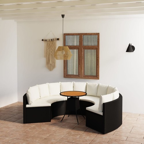 Gartensofa set poly rattan - gartensofa,