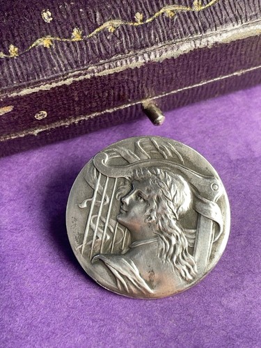 Jugendstil brosche silber 800 - jugendstil,