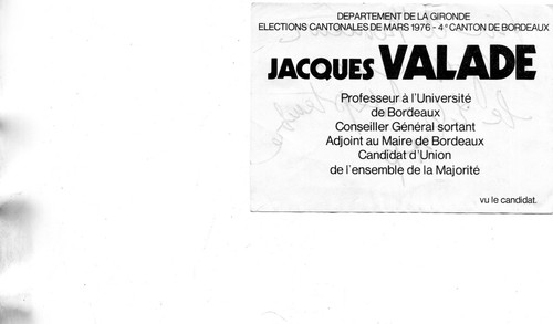Stimmzettel jacques vallade - jacques,