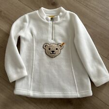Steiff Pullover 104 weiß mit Quietsche Bär ? 