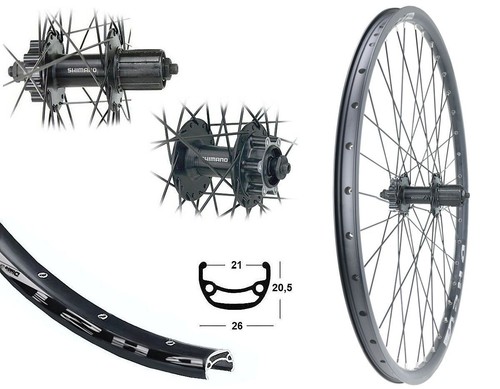Hinterrad mtb dh21 disc - 27,5",